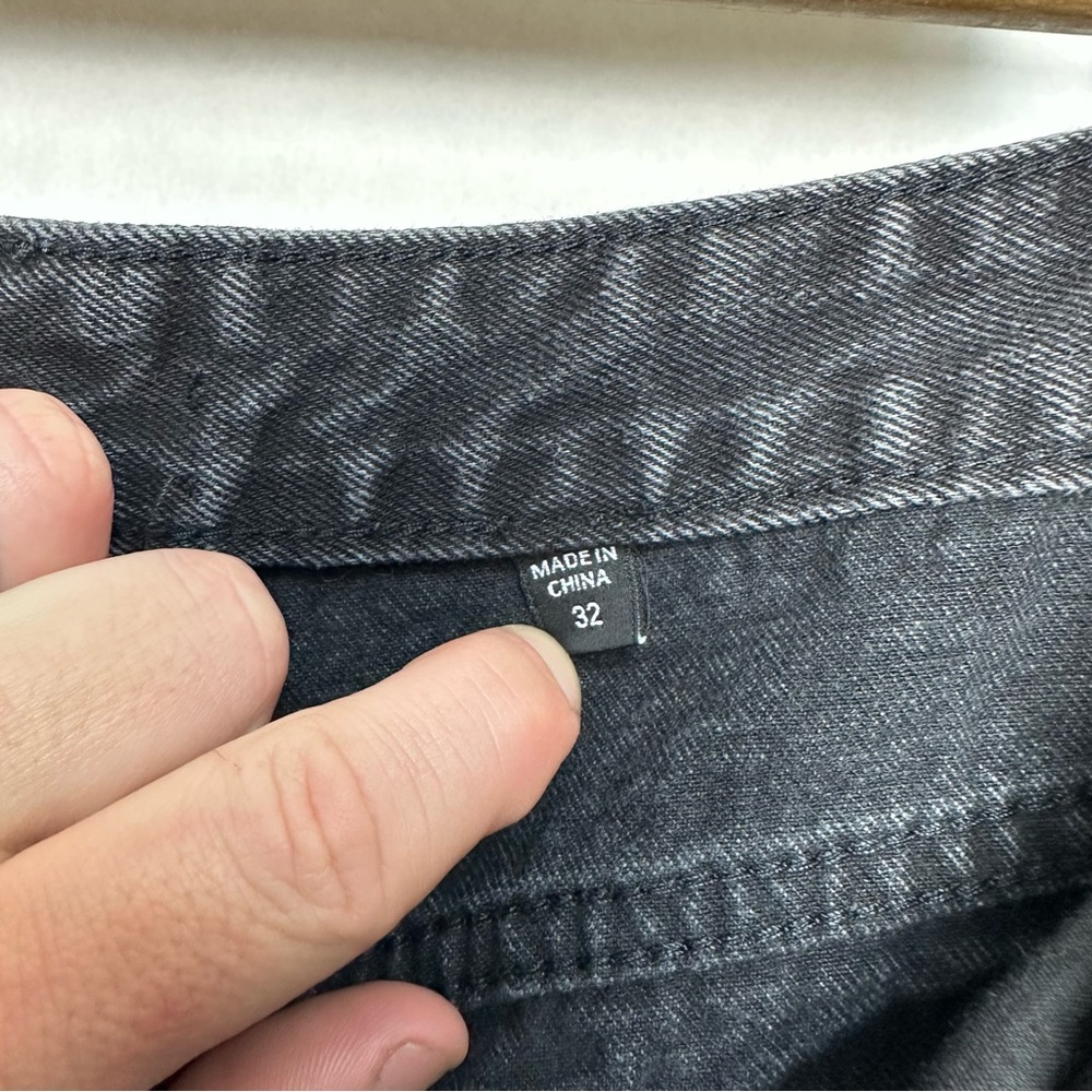 Y2K Men’s Denim Cargo style Black‎ Pants - Picture 12 of 16